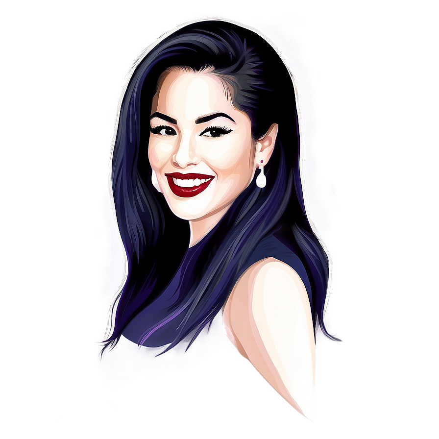 Download Selena Quintanilla Fan Art Illustration Png 06112024 ...