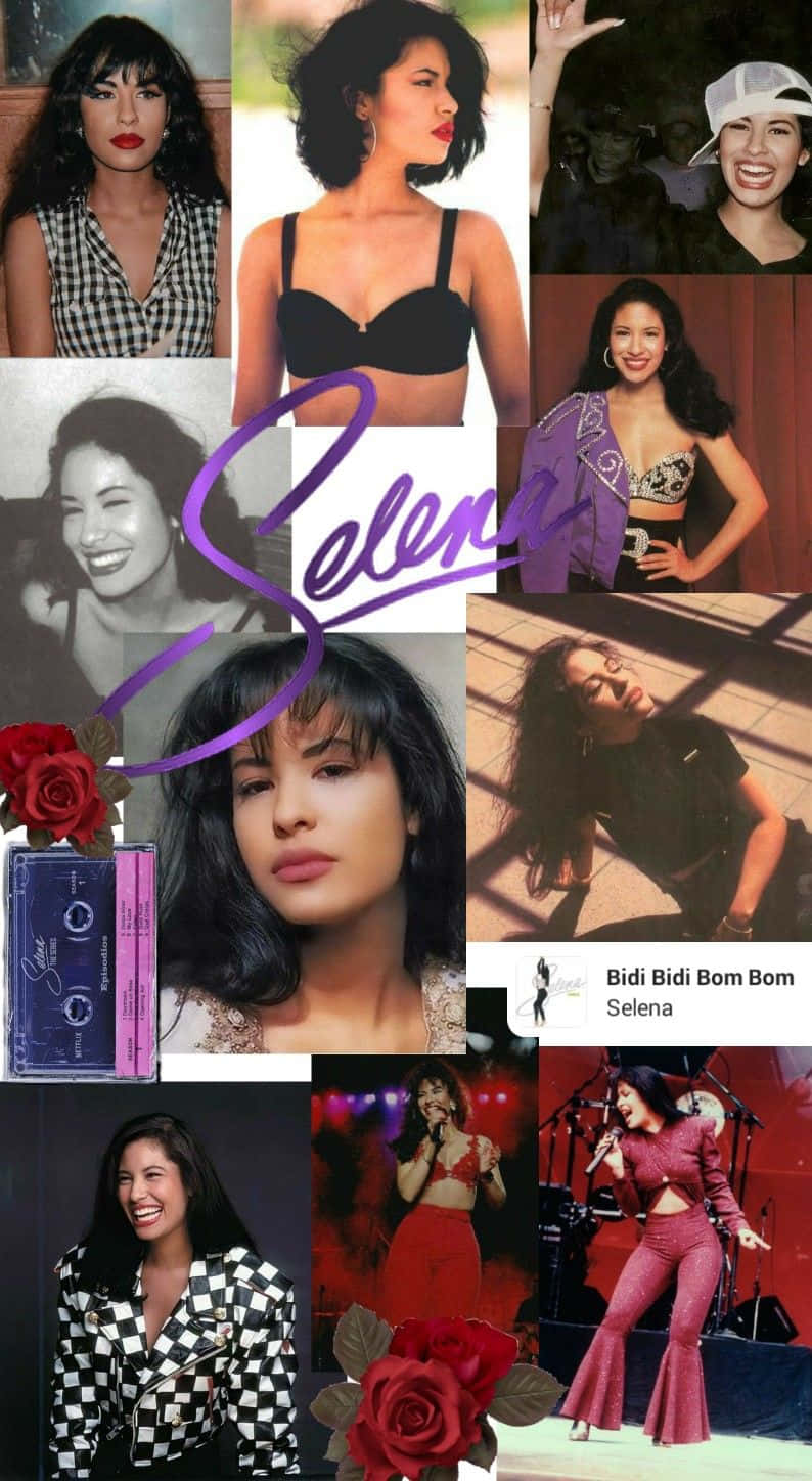 Firaarvet Efter Drottningen Av Tejano Med Denna Selena Quintanilla Iphone-bakgrundsbild. Wallpaper