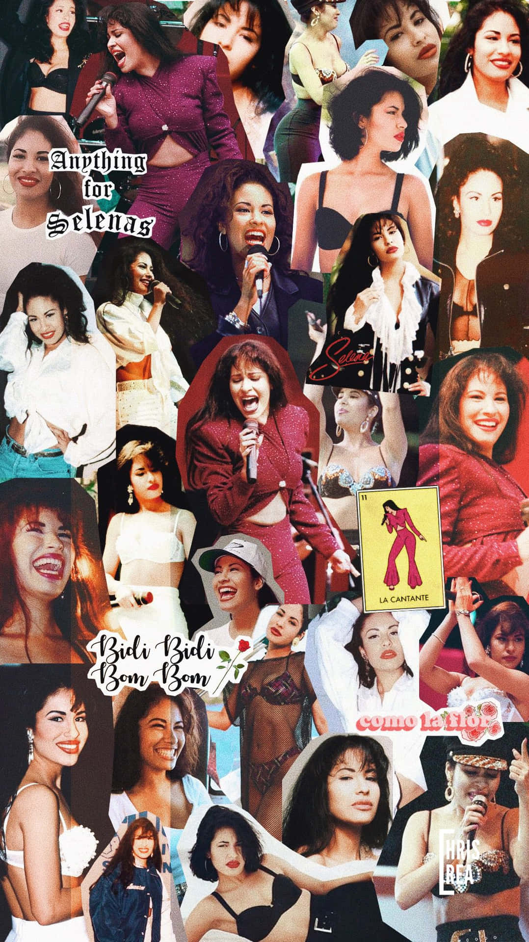 Show your love for Selena Quintanilla by using her iconic image as your iPhone wallpaper. Wallpaper