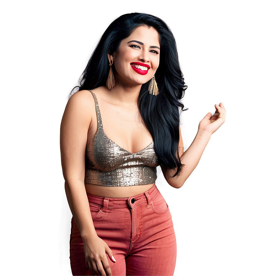Selena Quintanilla Joyful Performance Png Xkj PNG