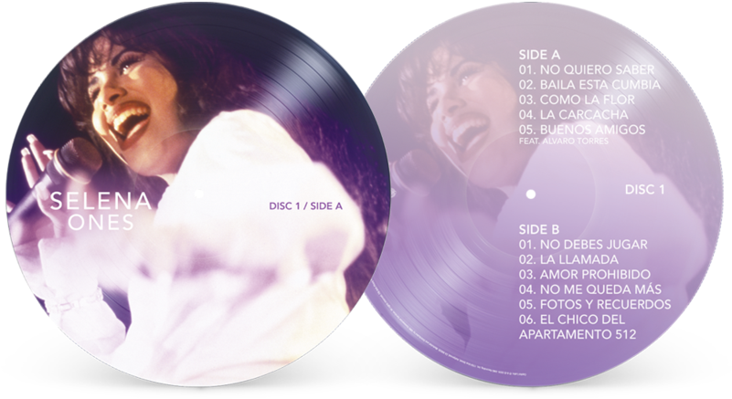 Selena Quintanilla O N E S Vinyl Albums PNG