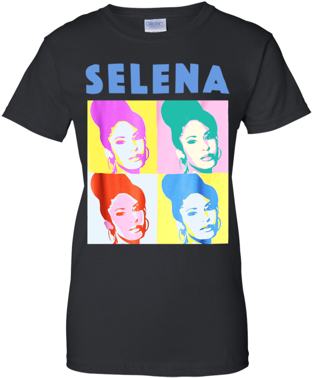 Selena Quintanilla Pop Art Tshirt Design PNG