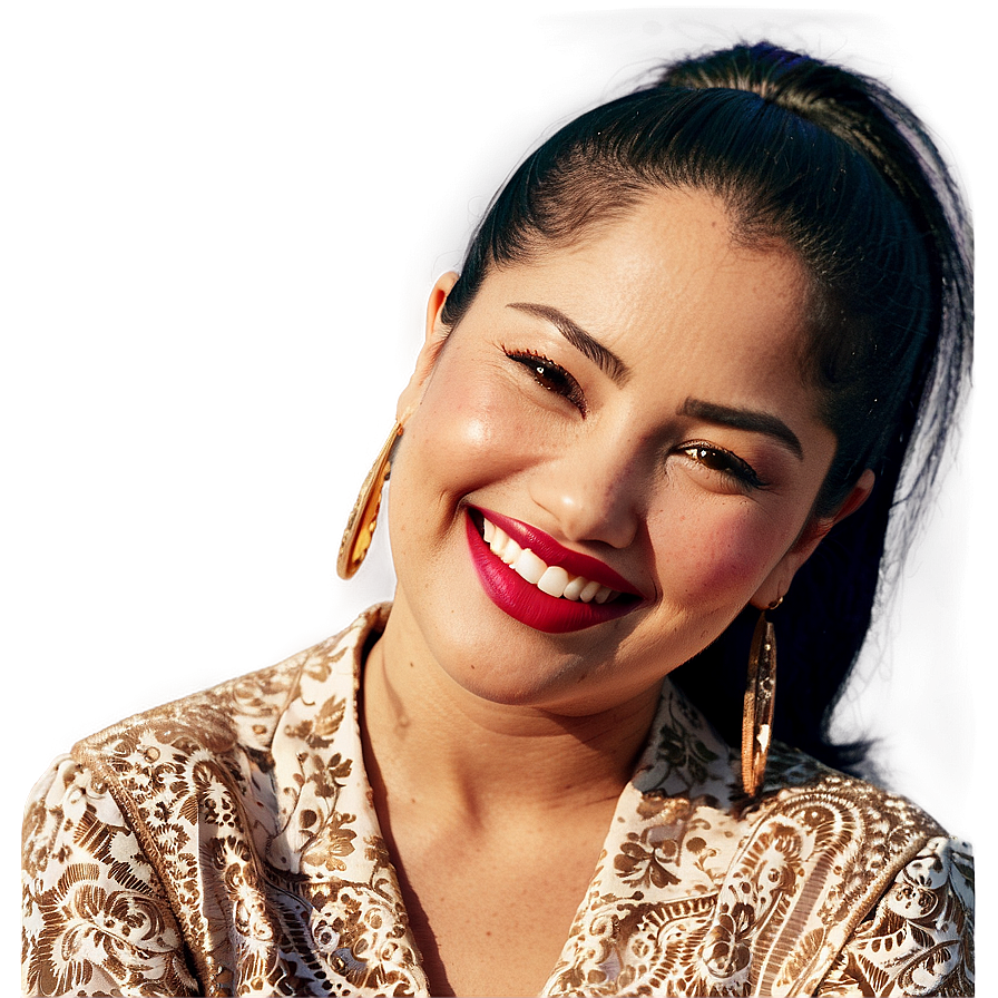 Download Selena Quintanilla Precious Smile Capture Png Tpv | Wallpapers.com