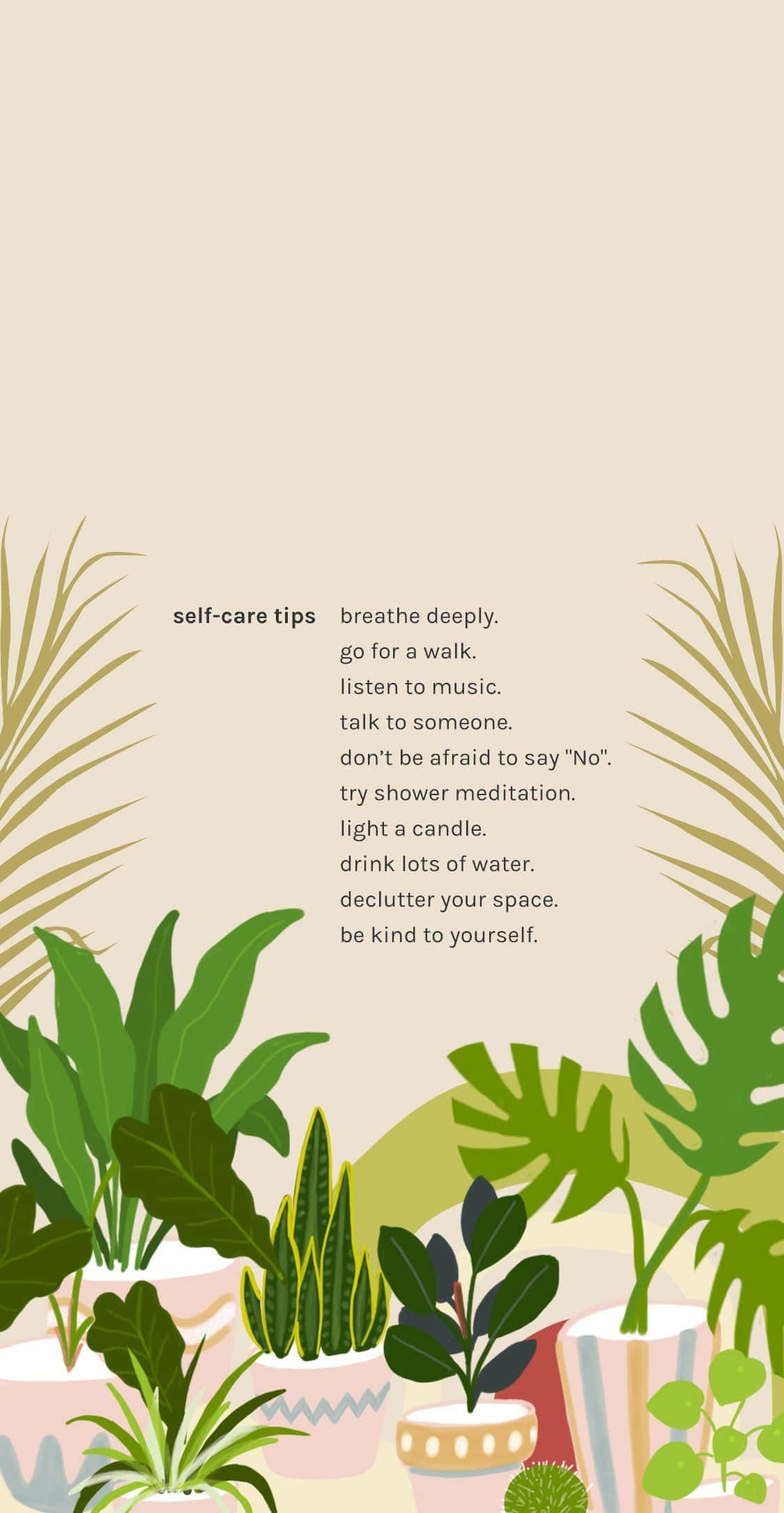 Look after yourself and enjoy life Wallpaper