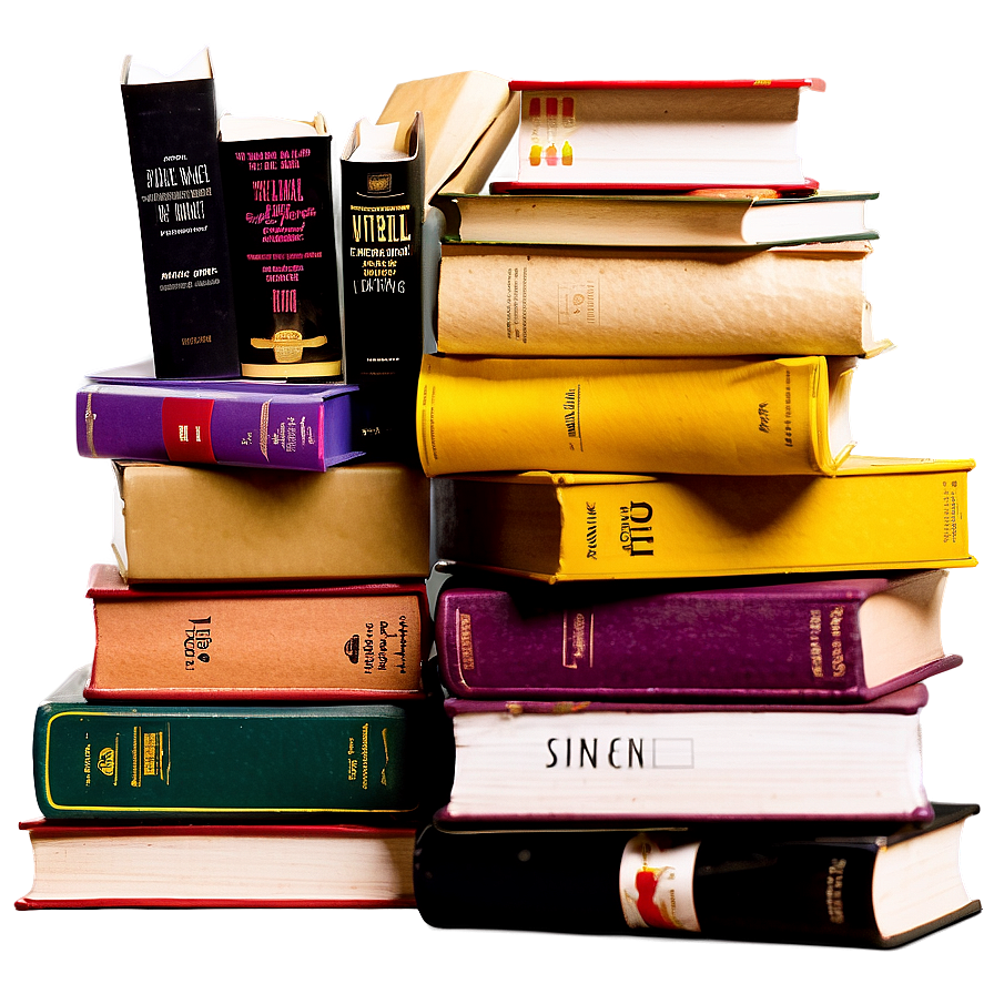Self-help Books Stack Png Aqb60 PNG