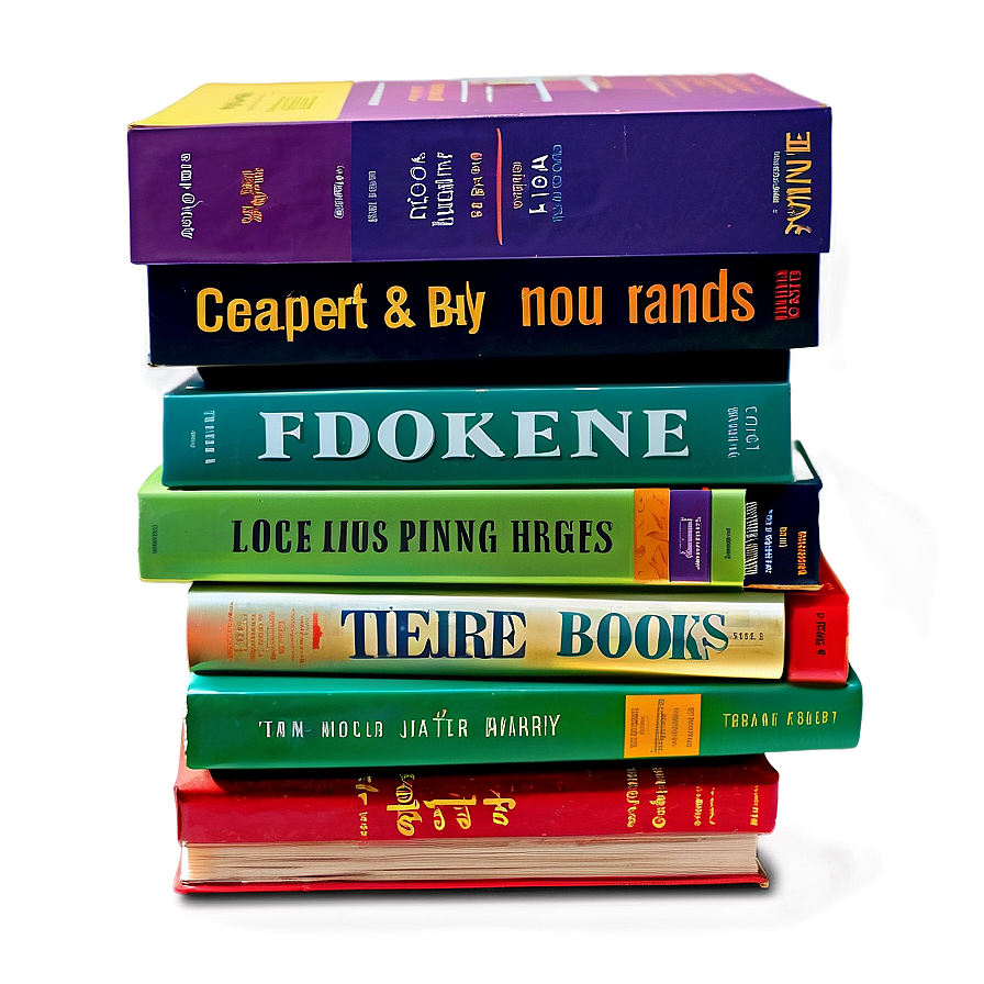 Self-help Books Stack Png Snv54 PNG