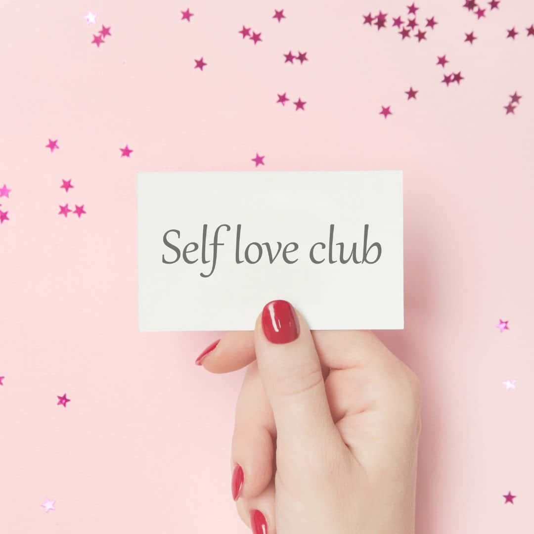 Self Love Club Card_ Handheld Wallpaper