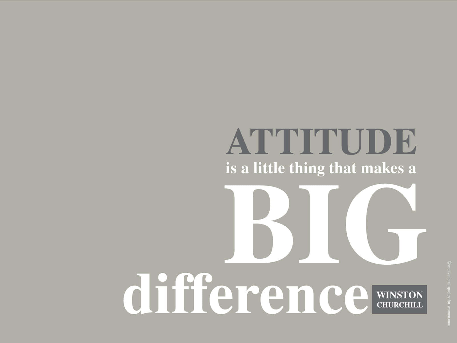 Attitude er en lille ting, der gør en stor forskel. Wallpaper