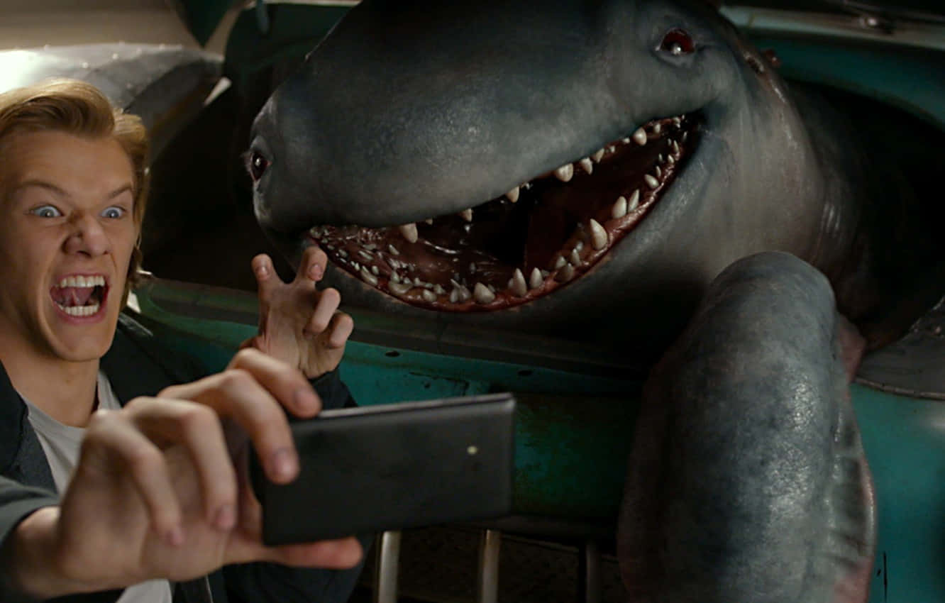 Selfie mand i Monster Trucks filmstilstand Wallpaper