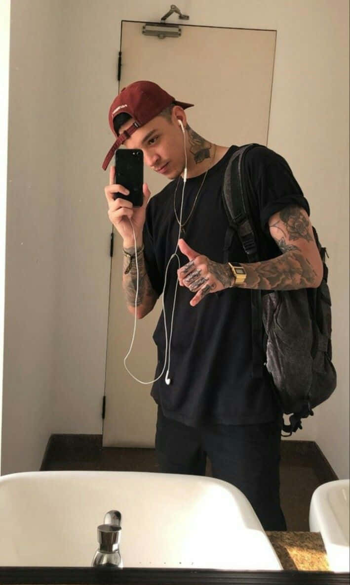 Tattoos Mirror Selfie Man Picture