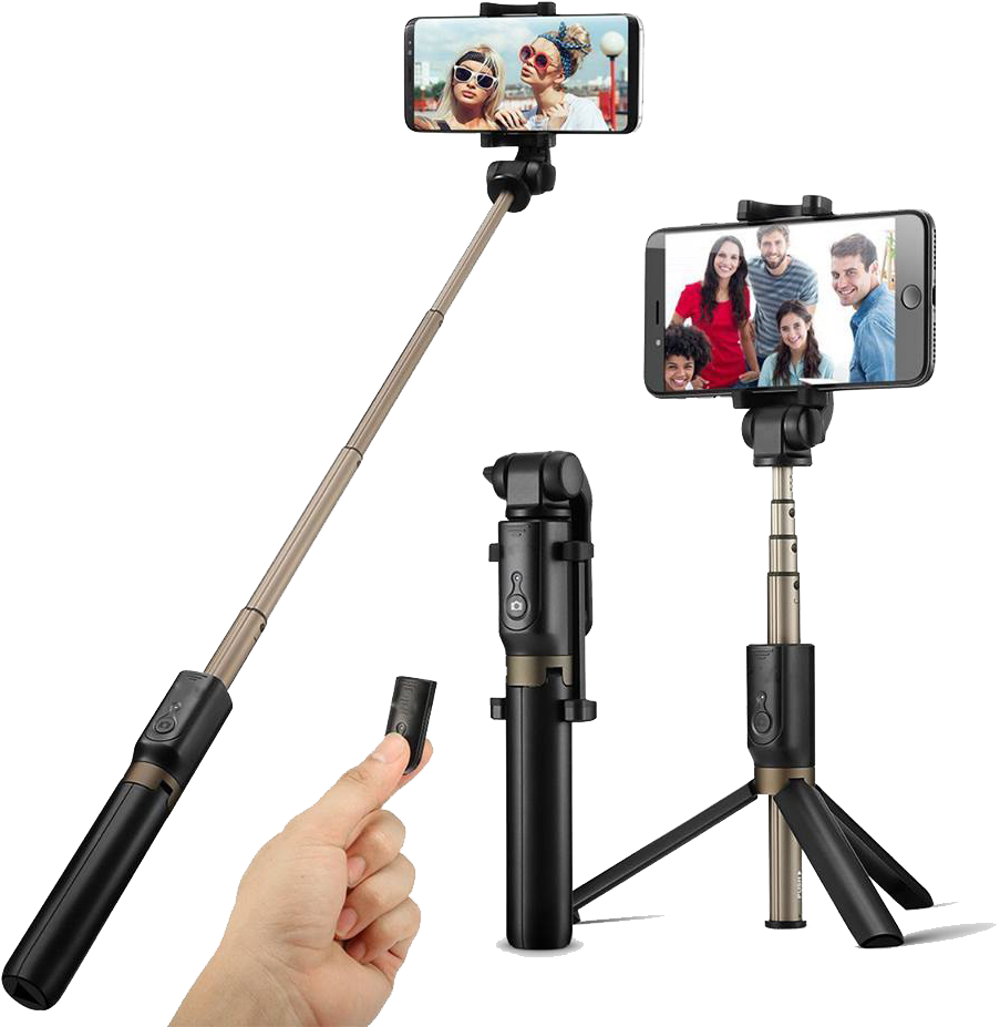 Selfie Stickand Tripod Combo PNG