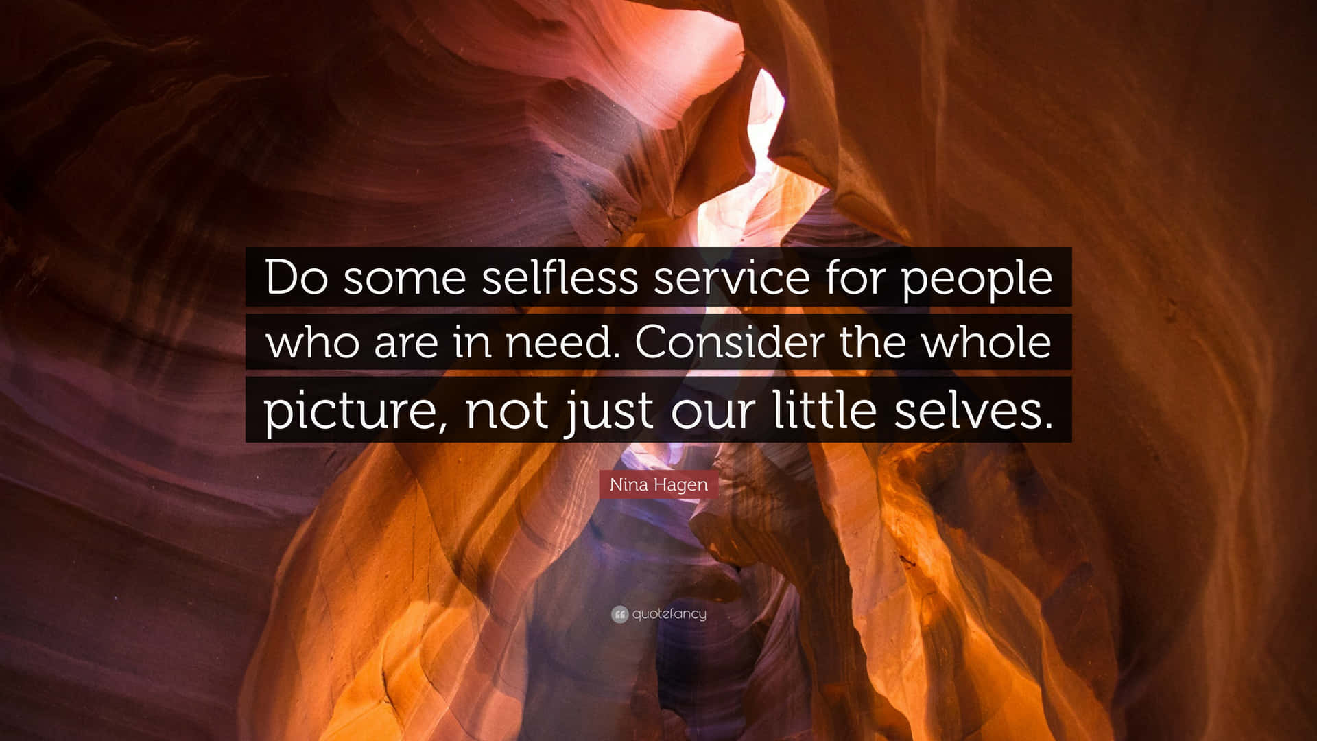 Selfless Service Quote Wallpaper