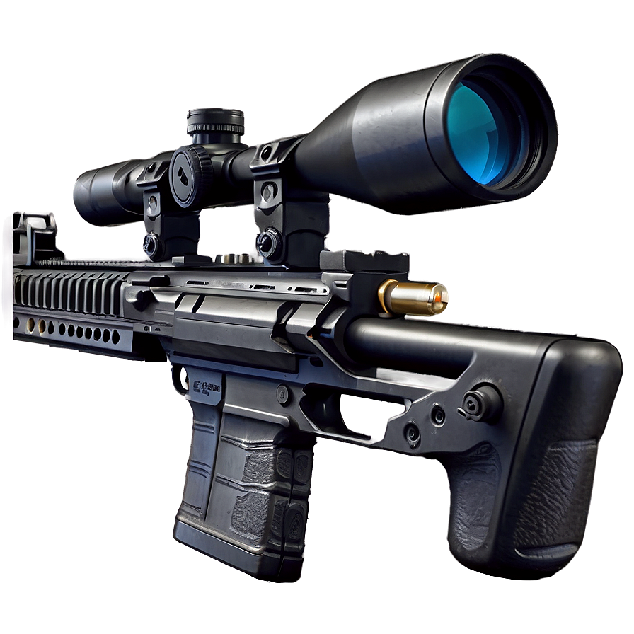 Semi-automatic Sniper Rifle Png Vkg49 PNG