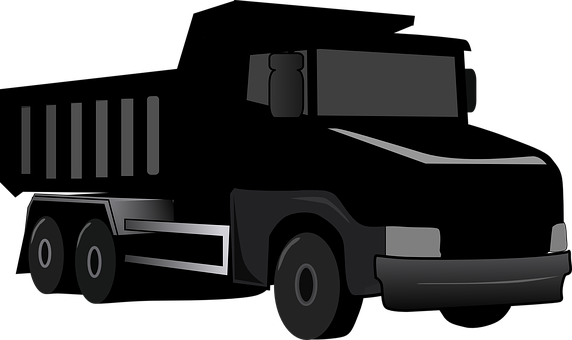 Semi Truck Silhouette PNG