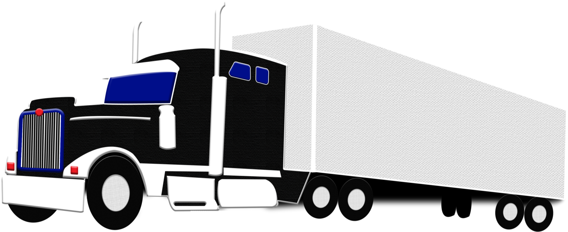 Semi Truck Vector Illustration PNG