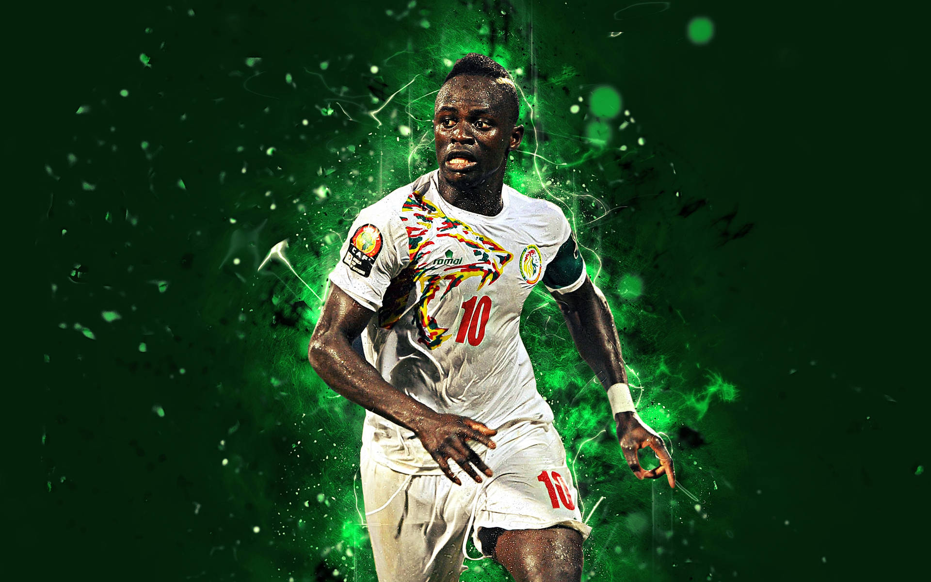 Estrelado Futebol Do Senegal, Sadio Mané. Papel de Parede