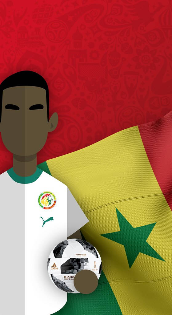 Senegal National Football Team Country Flag
