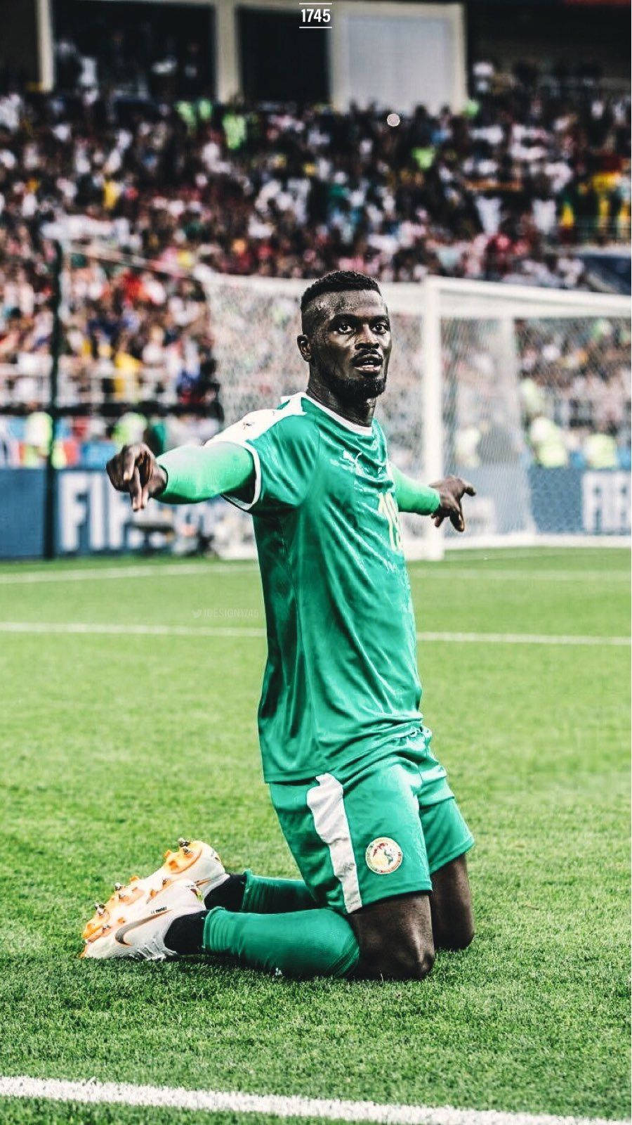Nazionale Di Calcio Senegalese Ismaila Sarr Sfondo