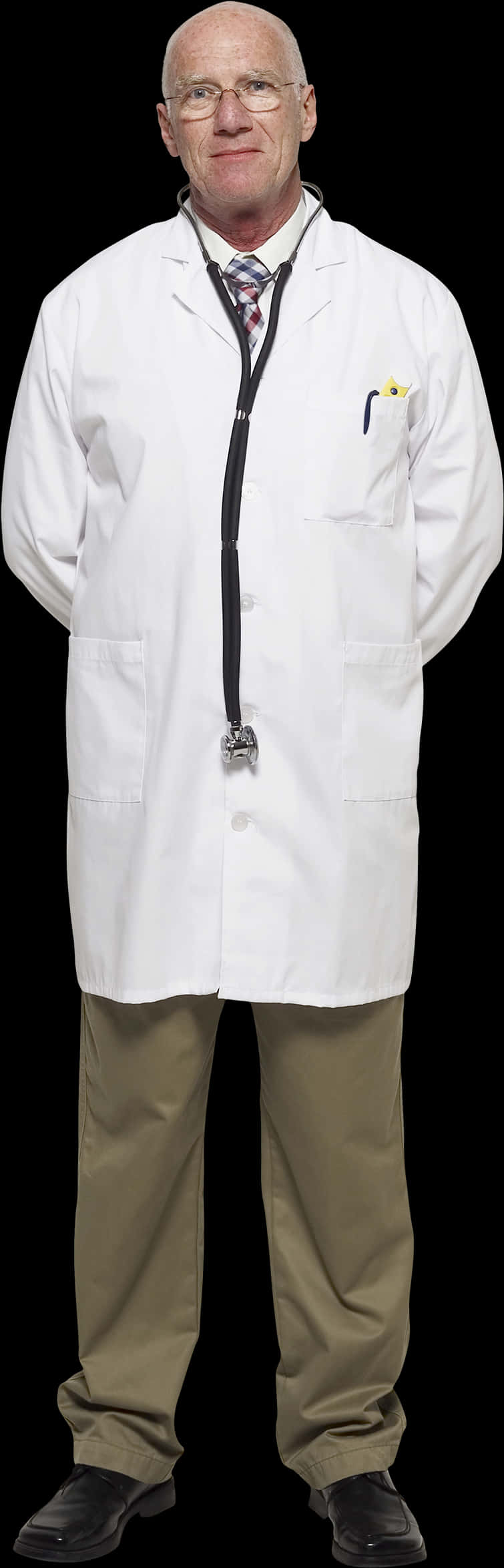 Senior Male Doctor Portrait PNG