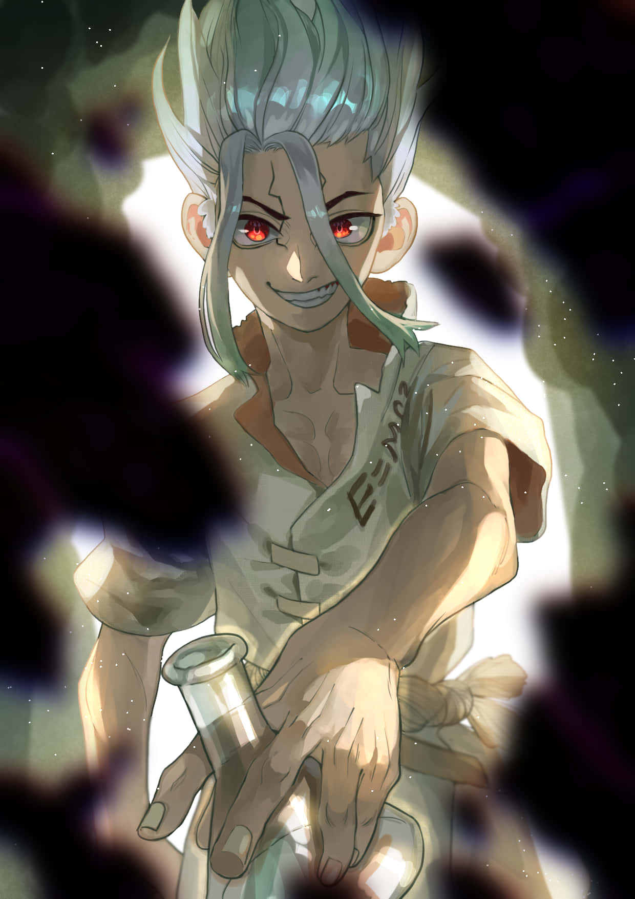 Senku Ishigami, The Masterful Scientist Of Dr. Stone Wallpaper