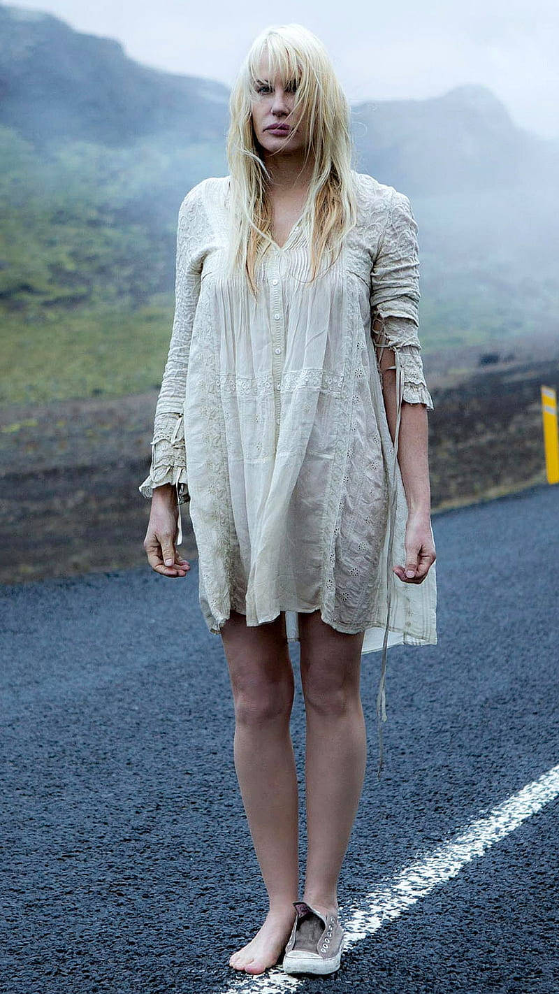 Sense8 skuespillerinde Daryl Hannah Grøn Blomster Tapet Wallpaper