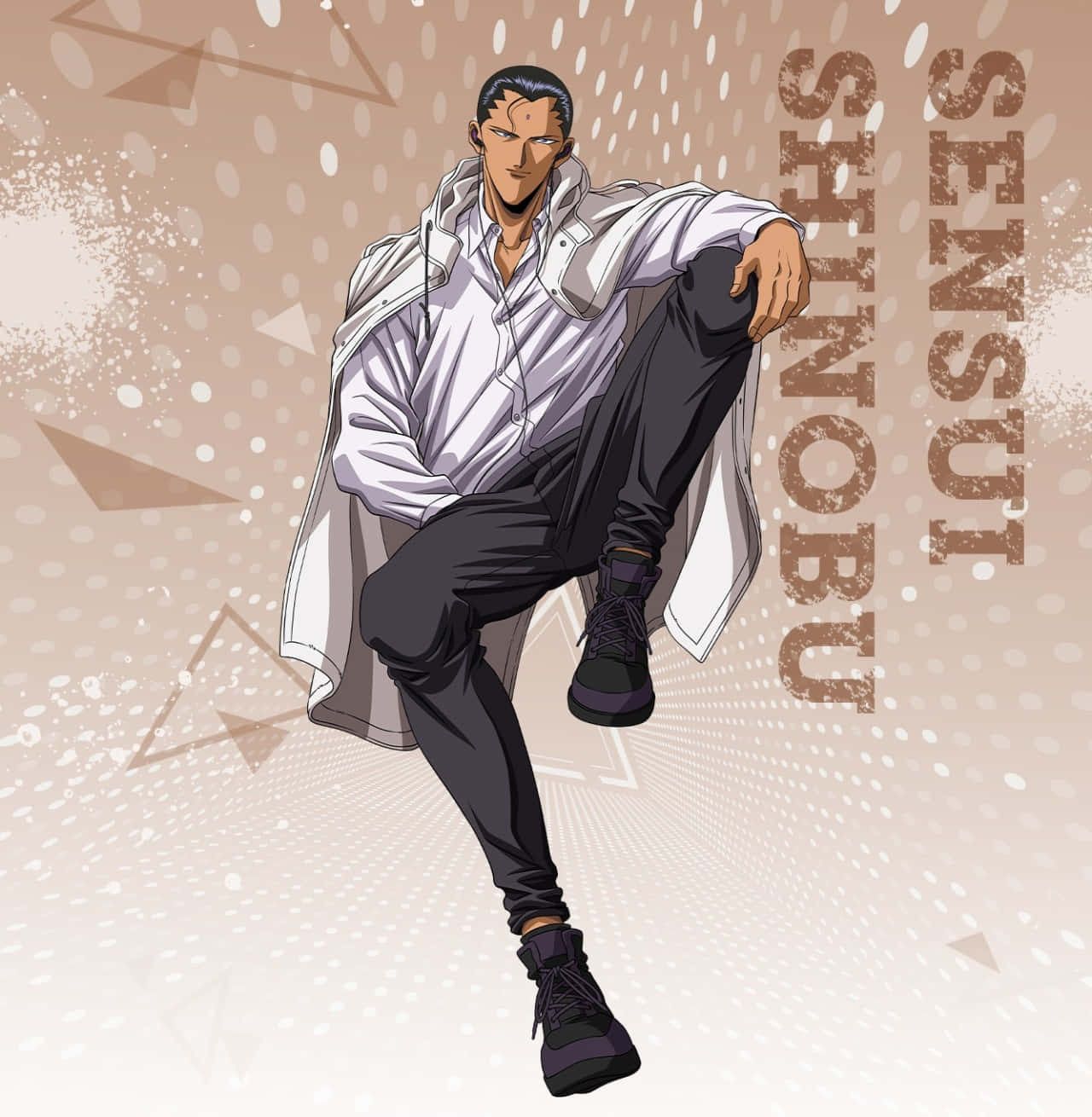 Sensui Shinobu Anime Character Illustration Wallpaper