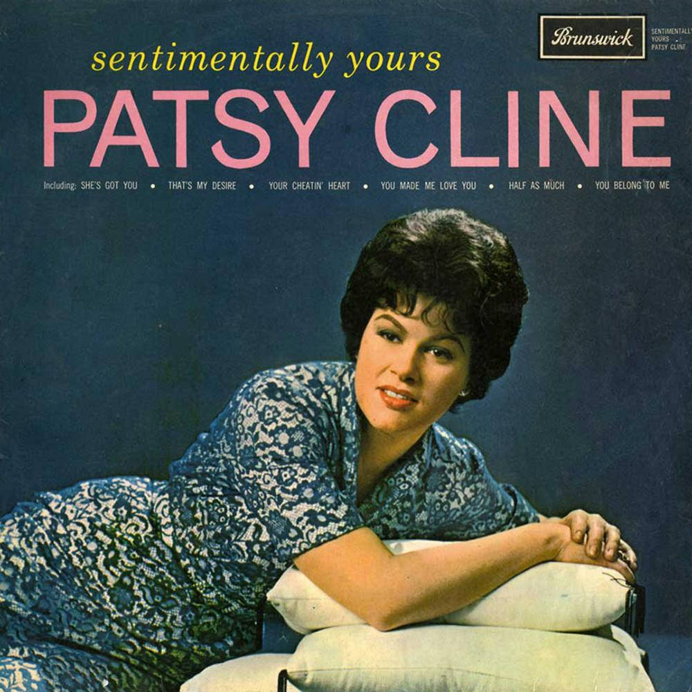 Patsy Cline's "Sentimentally Yours" Studio Album Cover Wallpaper