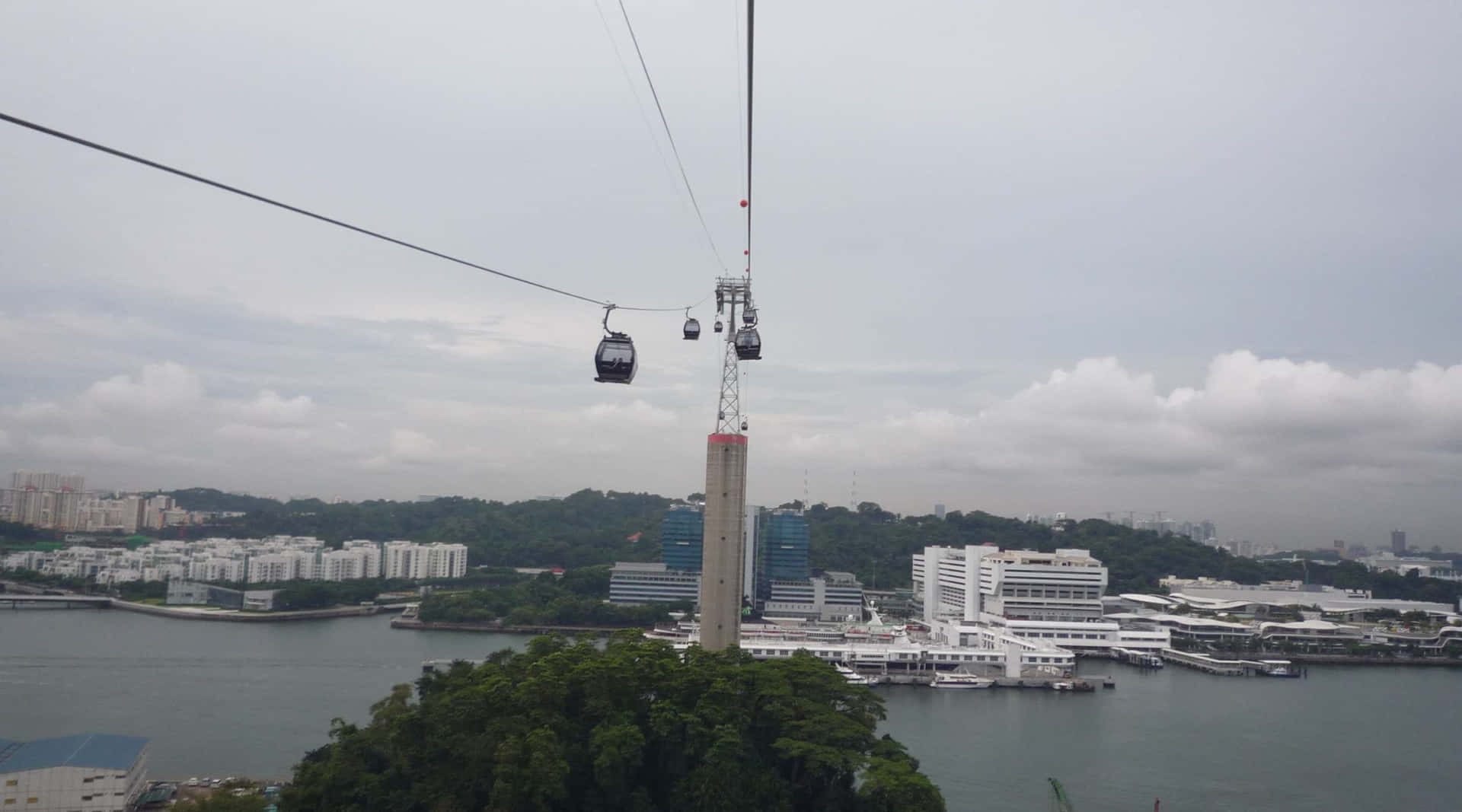 Download Sentosa Cable Car View Wallpaper | Wallpapers.com