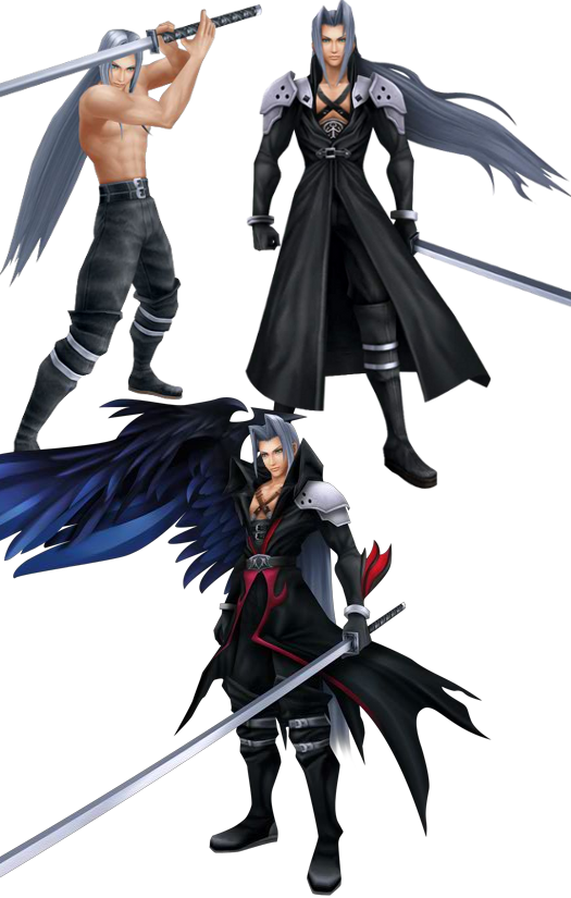 Sephiroth Character Poses PNG