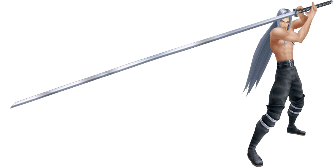 Sephiroth Character Render PNG