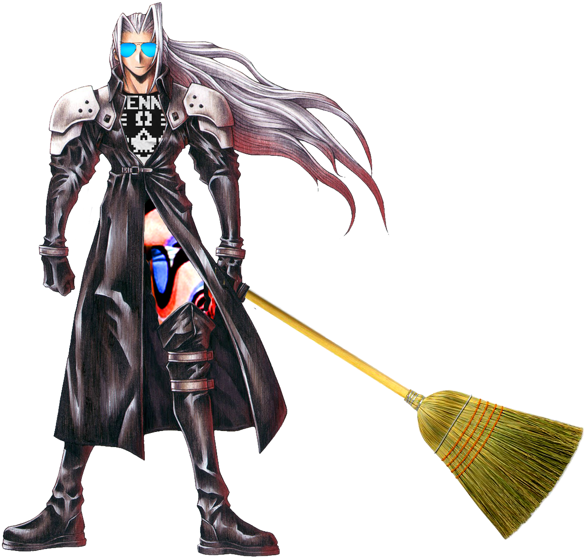 Sephiroth Cleaning Duty PNG