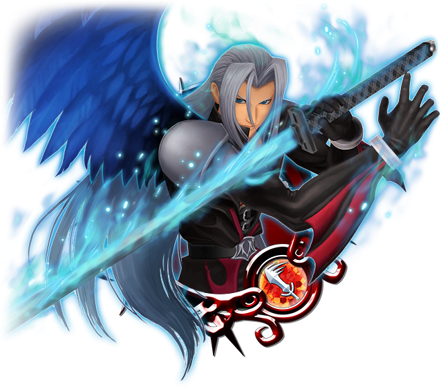 Sephiroth Final Fantasy Villain Art PNG