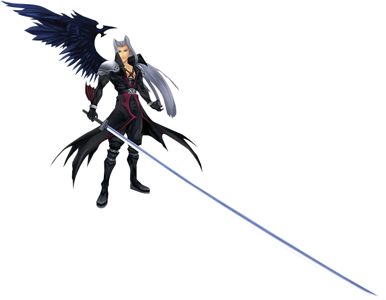 Sephiroth Final Fantasy Villain PNG