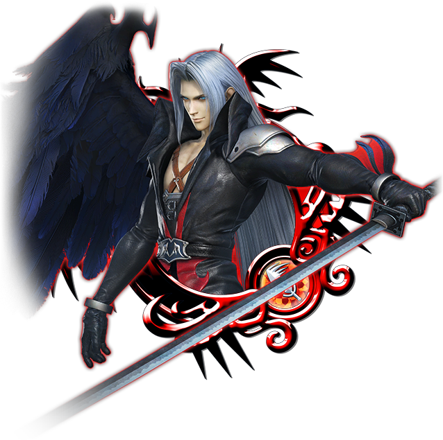 Sephiroth Final Fantasy Villain PNG