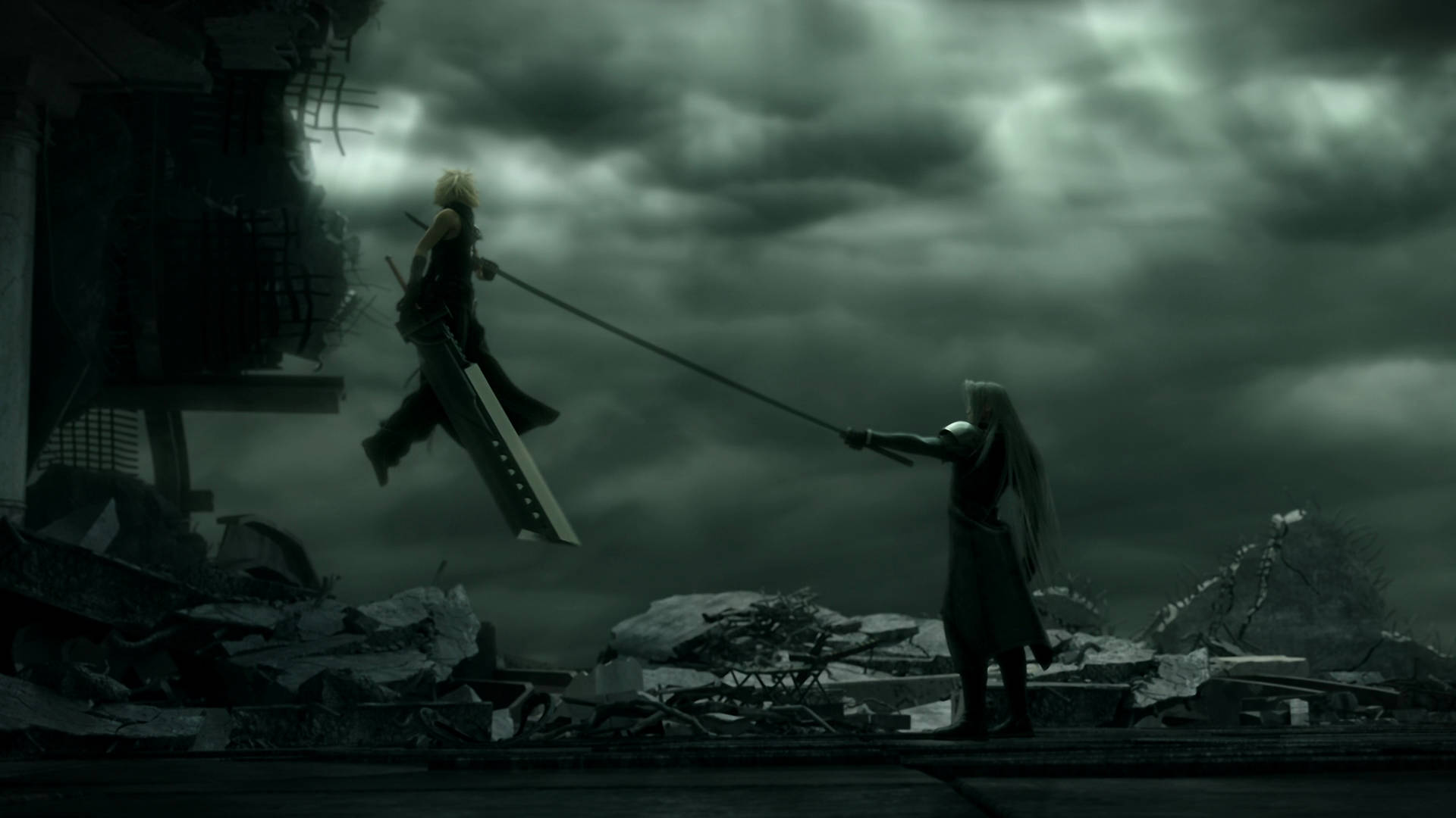 Sephiroth Pierced Sword Wallpaper