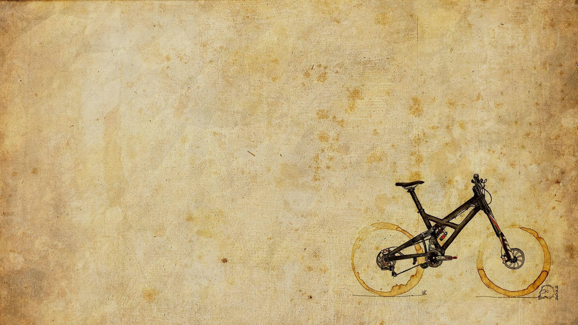 Sepia Bicycle Art Background