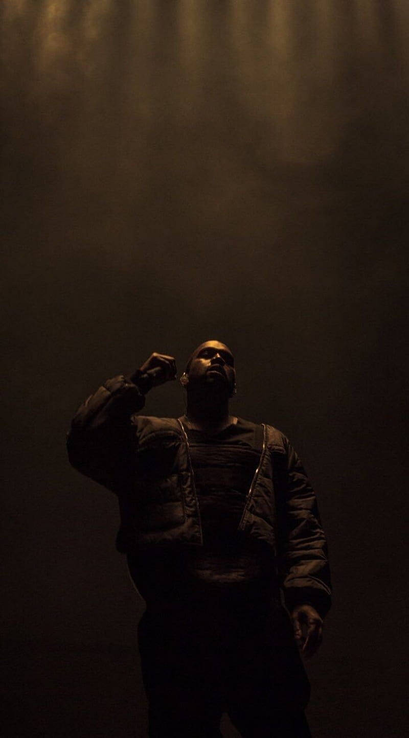 Sepia Kanye West Android Wallpaper