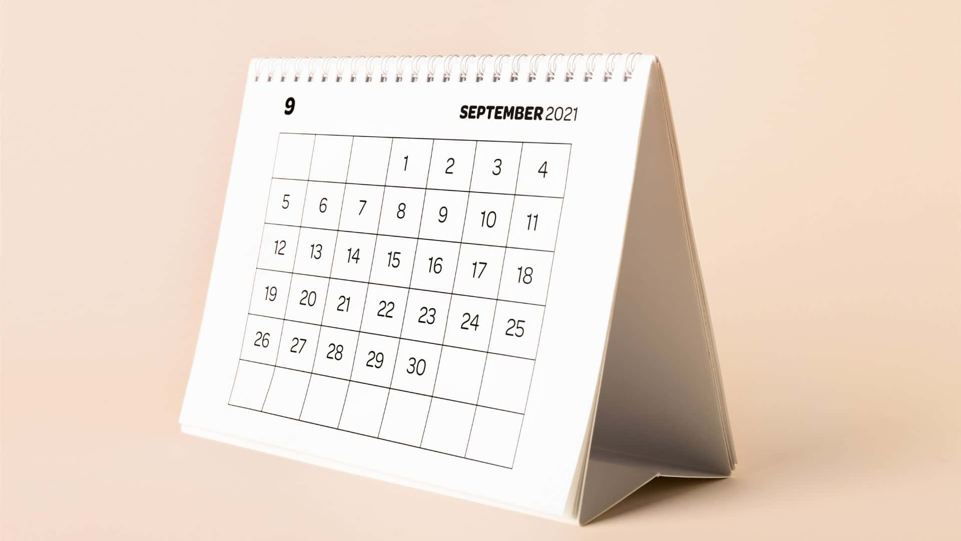 “Plan Ahead For the Month with this September 2021 Calendar” Wallpaper