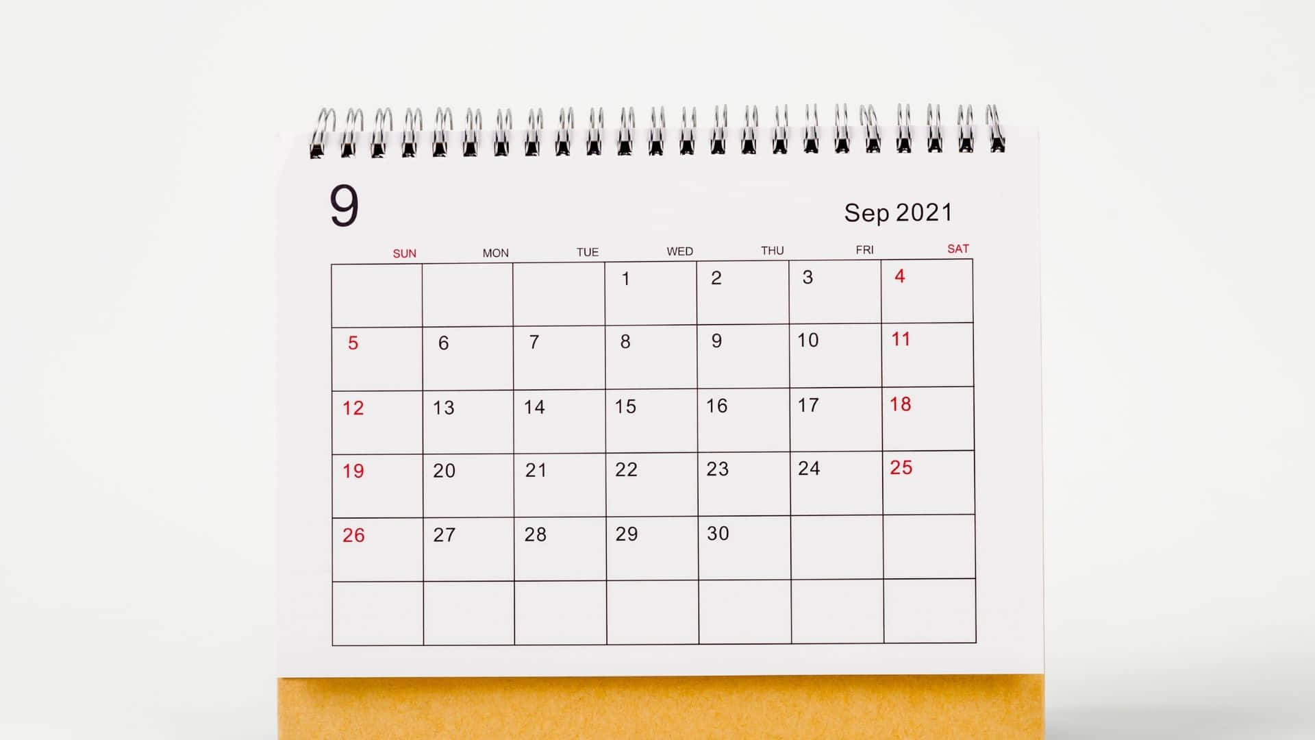 Einkalender Mit Gelbem Hintergrund. Wallpaper