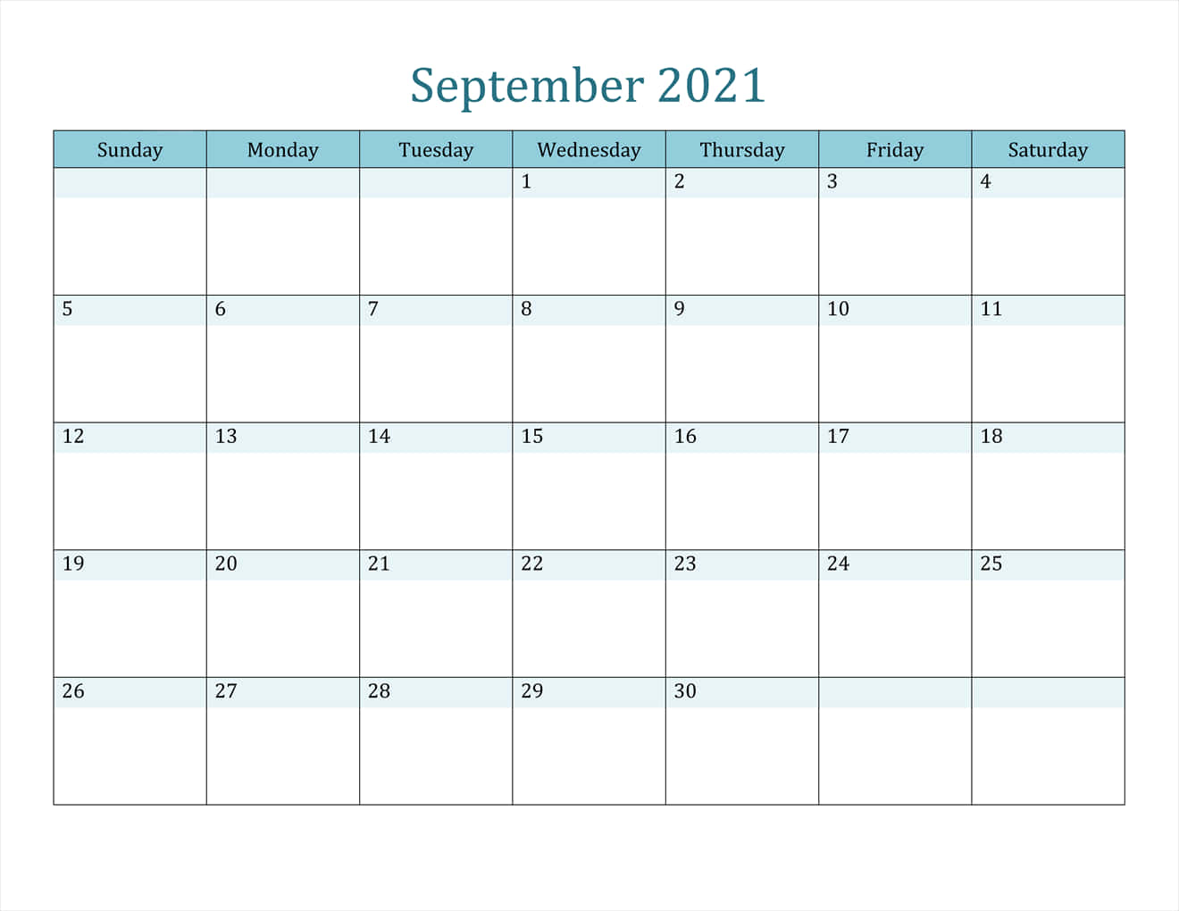 September2021-kalender Med Helgdagar Wallpaper