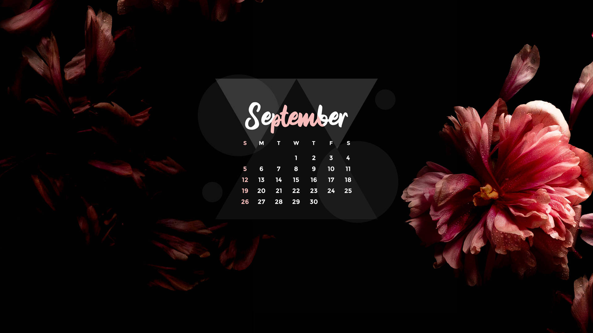 September 2021 Flower Calendar