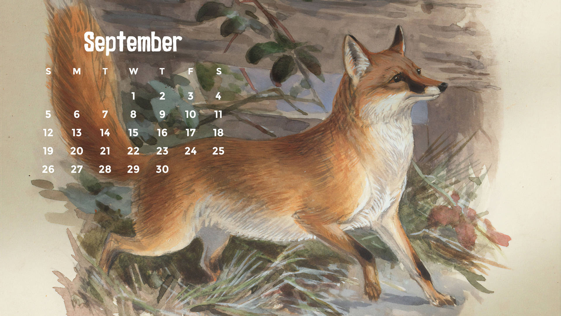 September 2021 Fox Calendar