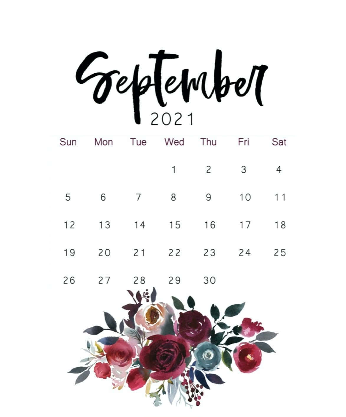 september month wallpaper