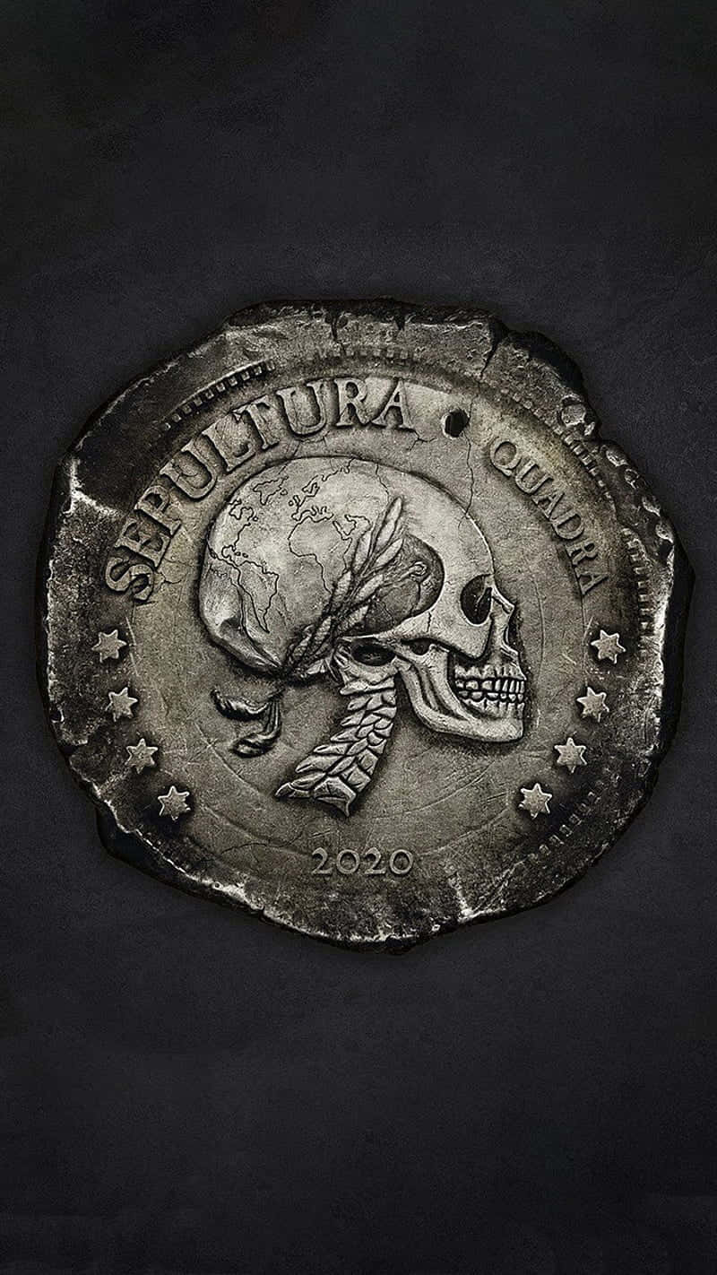Sepultura Quadra Coin skaber en dynamisk baggrund. Wallpaper