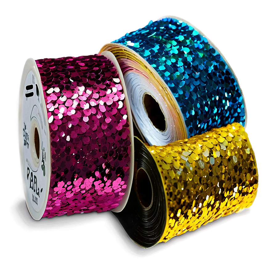 Sequin Ribbon Glitter Png 06242024 PNG