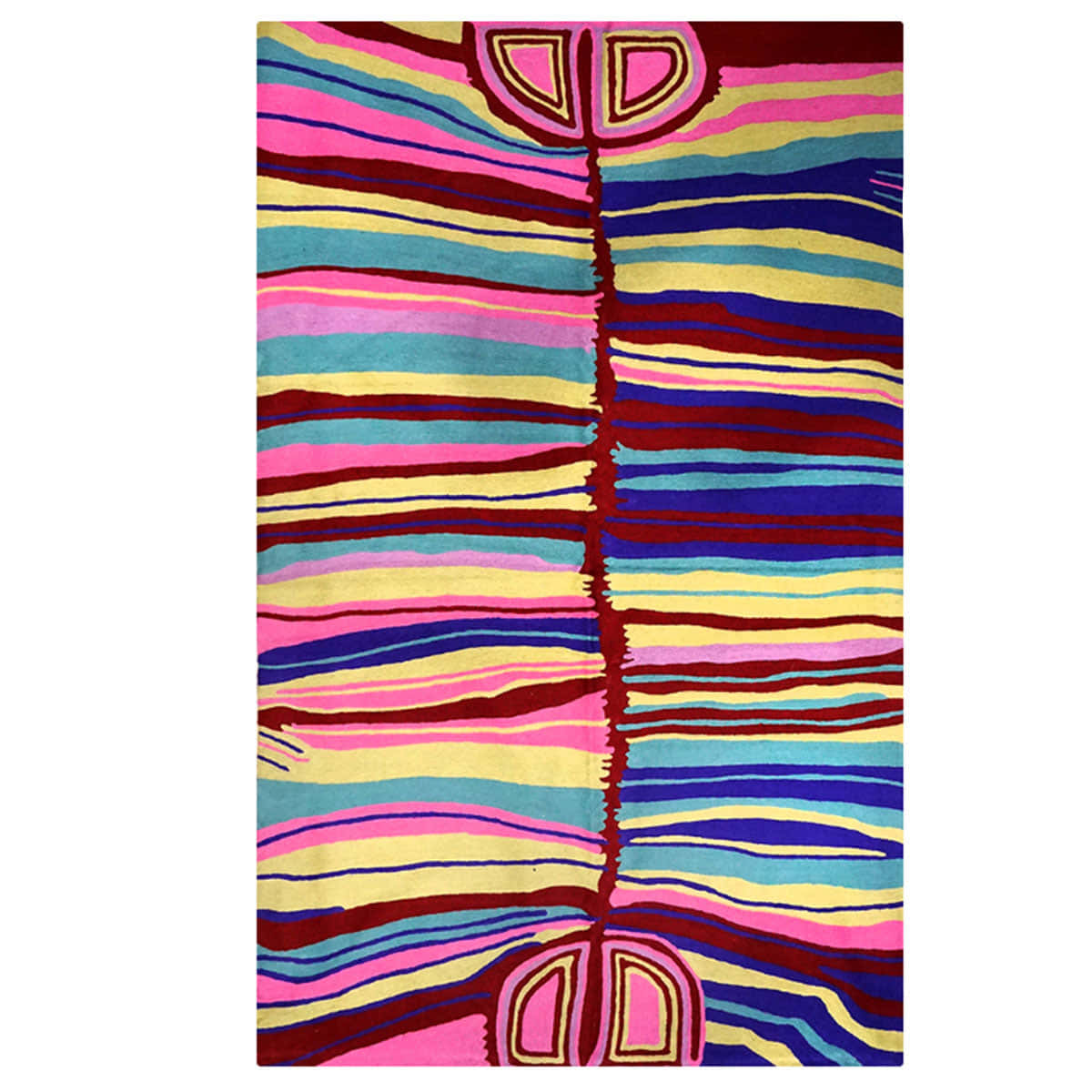 Vibrant Serape Blanket Bringing a Pop of Color to Any Space Wallpaper