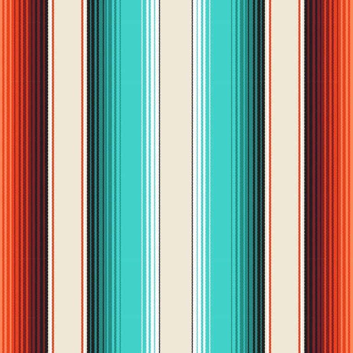 Serape With Cyan Stripes Wallpaper