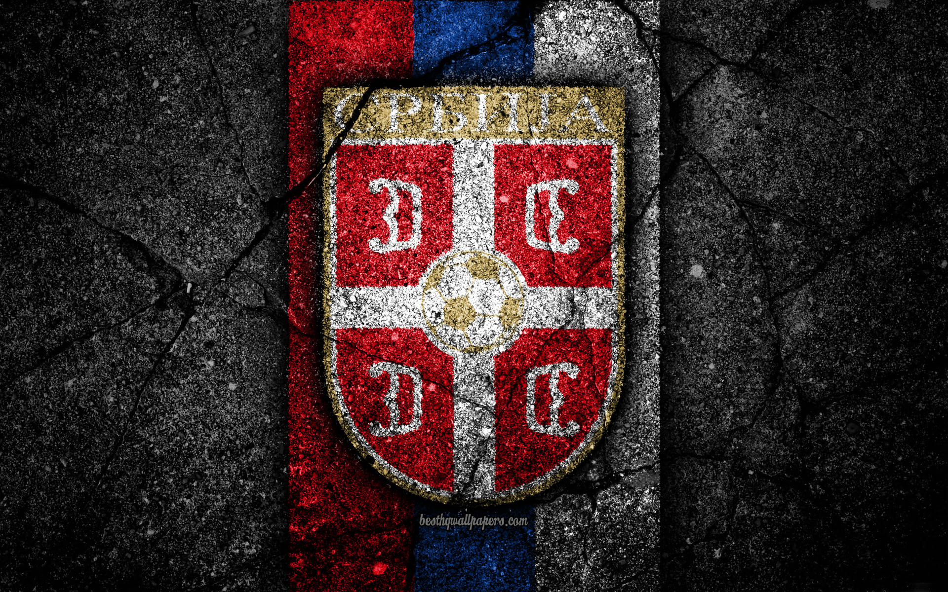 Serbia National Football Team Cracked Stone