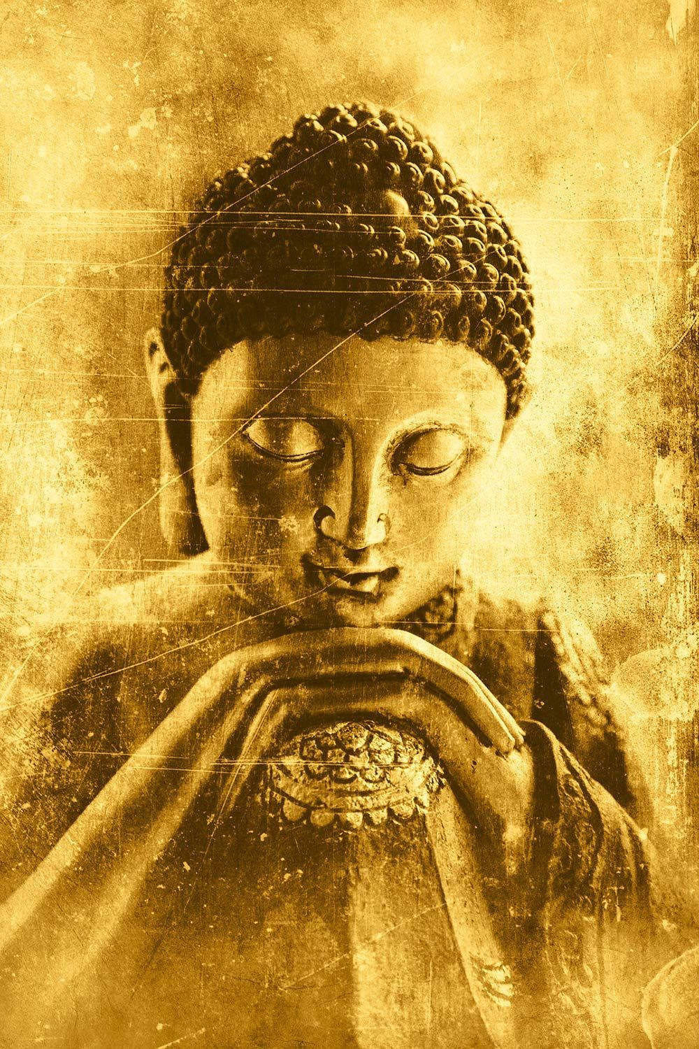 Serene 3d Rendering Of Buddha Statue Wallpaper