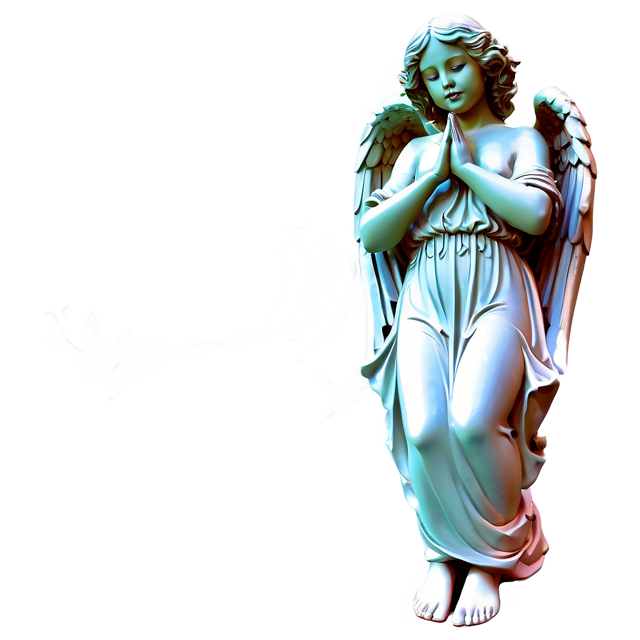 Serene Angel Sculpture Png Hft PNG